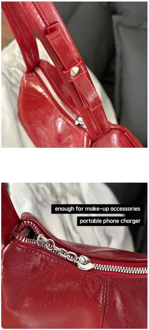 Y2k Shoulder Purse Womens Shoulder Bag Bow Bag Crossbody Bags Casual Purse Vegan Leather Bag Y2k Stuff