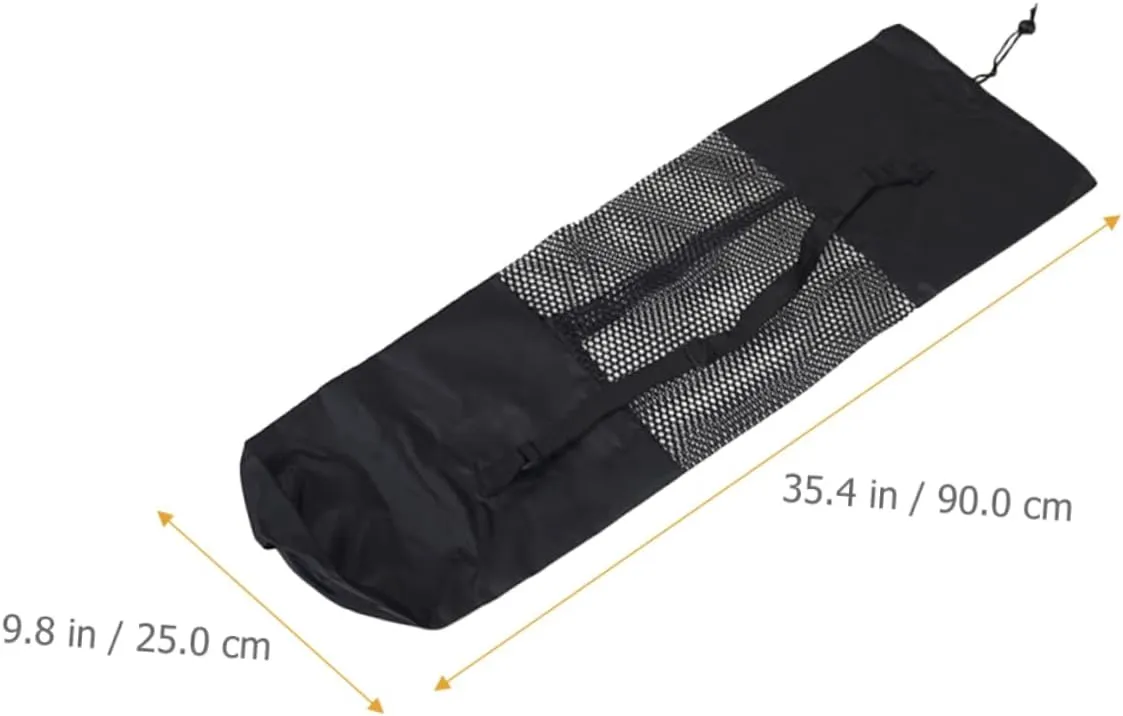 YARNOW Yoga Mat Carrier Bag Durable Mesh Design Storage Pouch for Easy Transport Breathable Yoga Pad Holder for