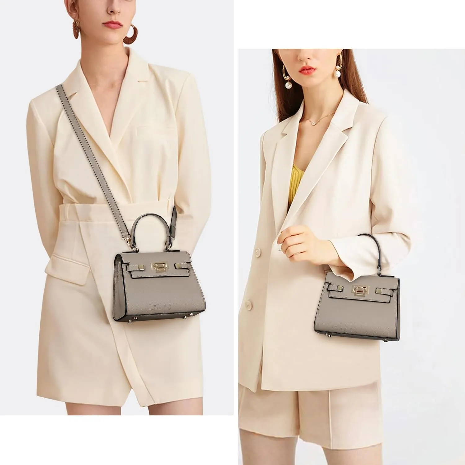 YFGBCX Mini Satchel Bag Top Handle Purse for Women Small Crossbody Bag Handbag Designer Purse with Detachable Strap
