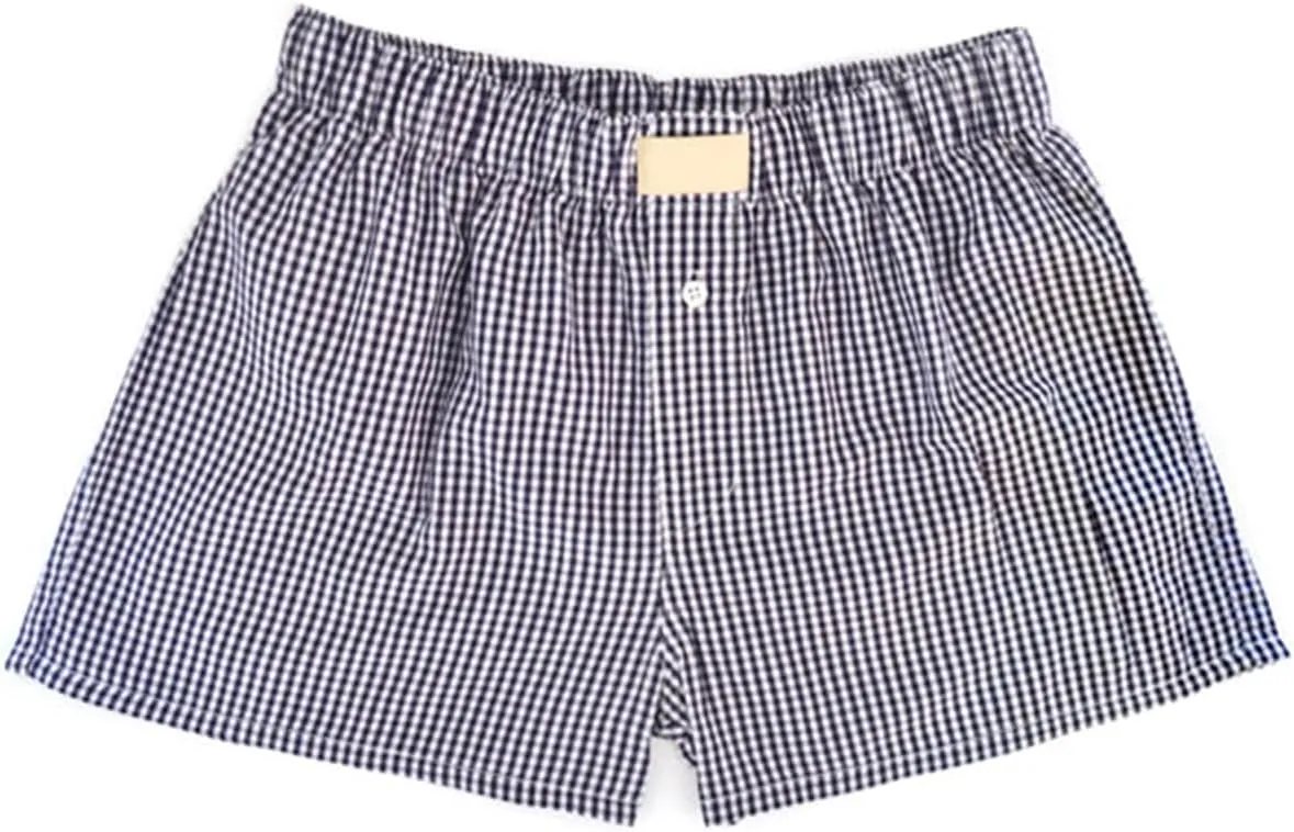Yuemengxuan Y2k Plaid Shorts Baggy Boxer Shorts for Women Elastic Waist Casual Lounge Bottom Gingham Pajama Shorts Sleepwear