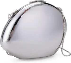 YYW Evening Clutch Purse for Women Metal Reflective Shoulder Bag Unique Handbag for Wedding Party Prom