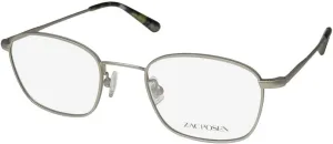 Zac Posen Delany Stainless Steel Metal No Allergy Optical American Fashion Designer Eyeglass Frame/Glasses [49-20-145, silver]