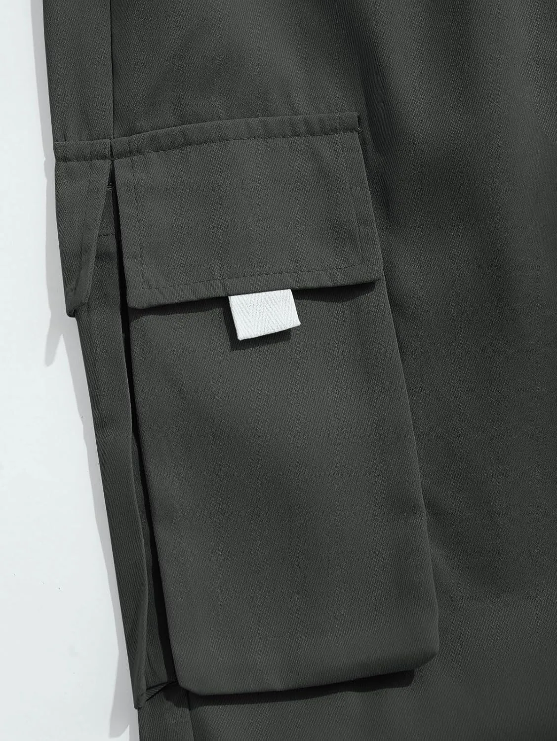 ZAFUL Men's Streetwear Cargo Pants with Flap Pockets & Drawstring Elastic Waist - Casual & Techwear Joggers