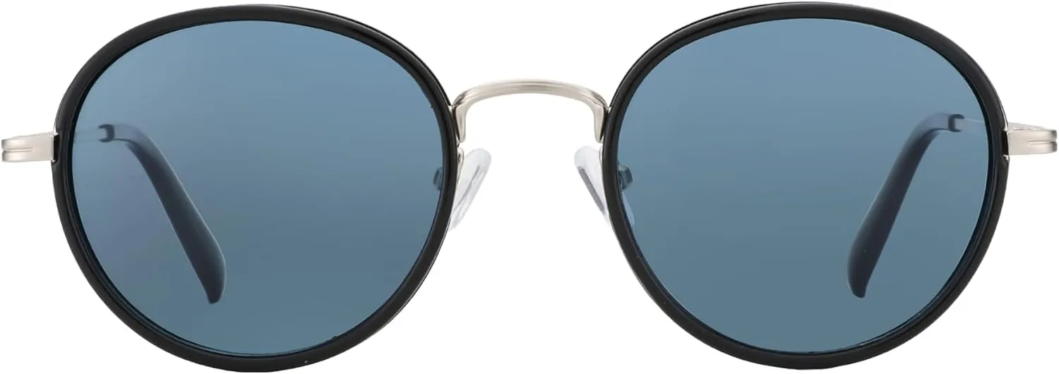 ZENOTTIC Retro Round Polarized Steampunk Sunglasses for Men Women-Circle Vintage Design Metal Frame UV400 Shades