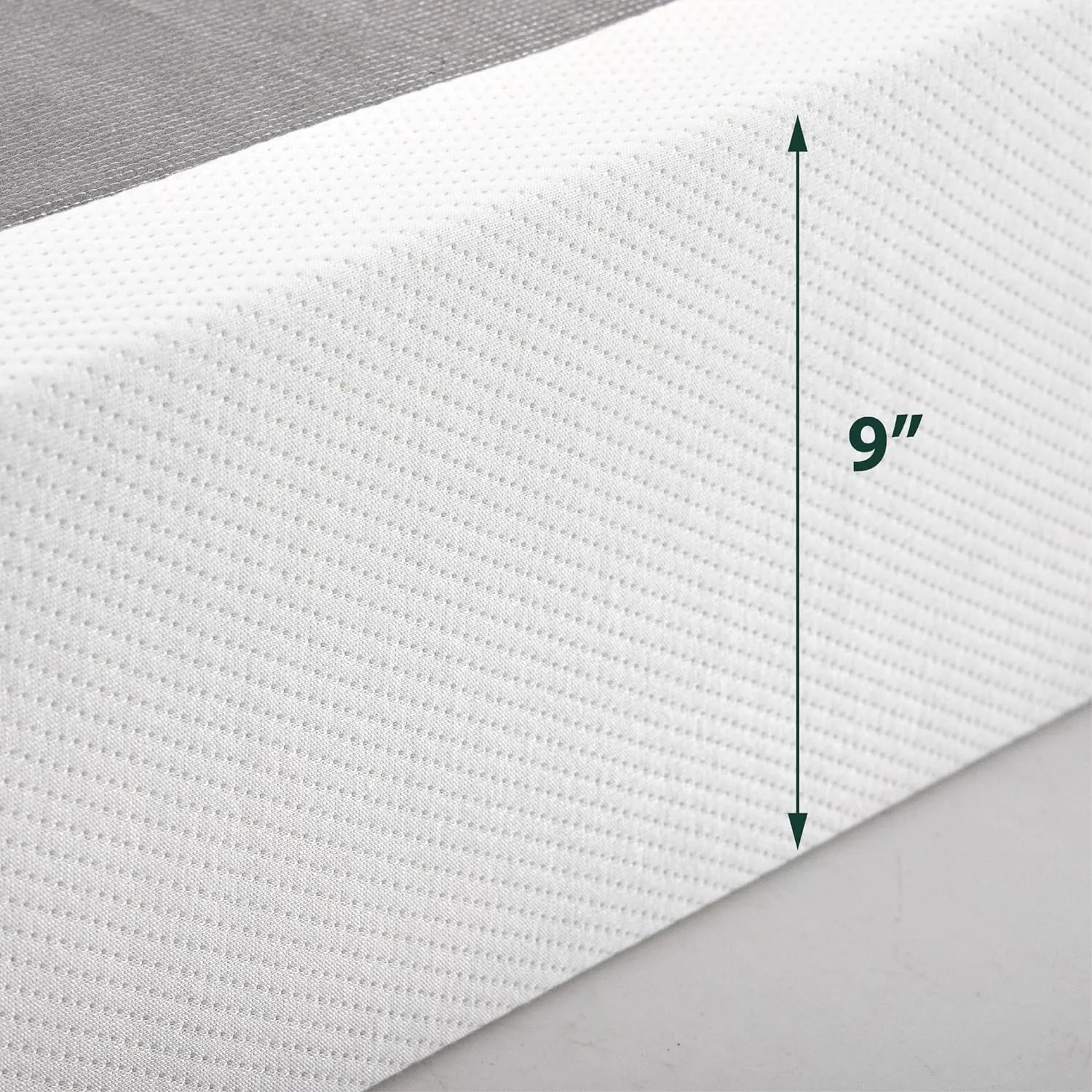 ZINUS No Assembly Metal Box Spring 9 Inch White Mattress Foundation, Sturdy Metal Structure, Twin