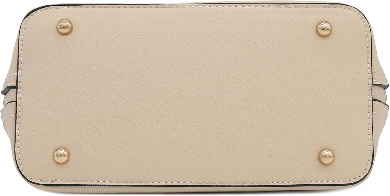 Zip-Around Saffiano Classic Dome Satchel