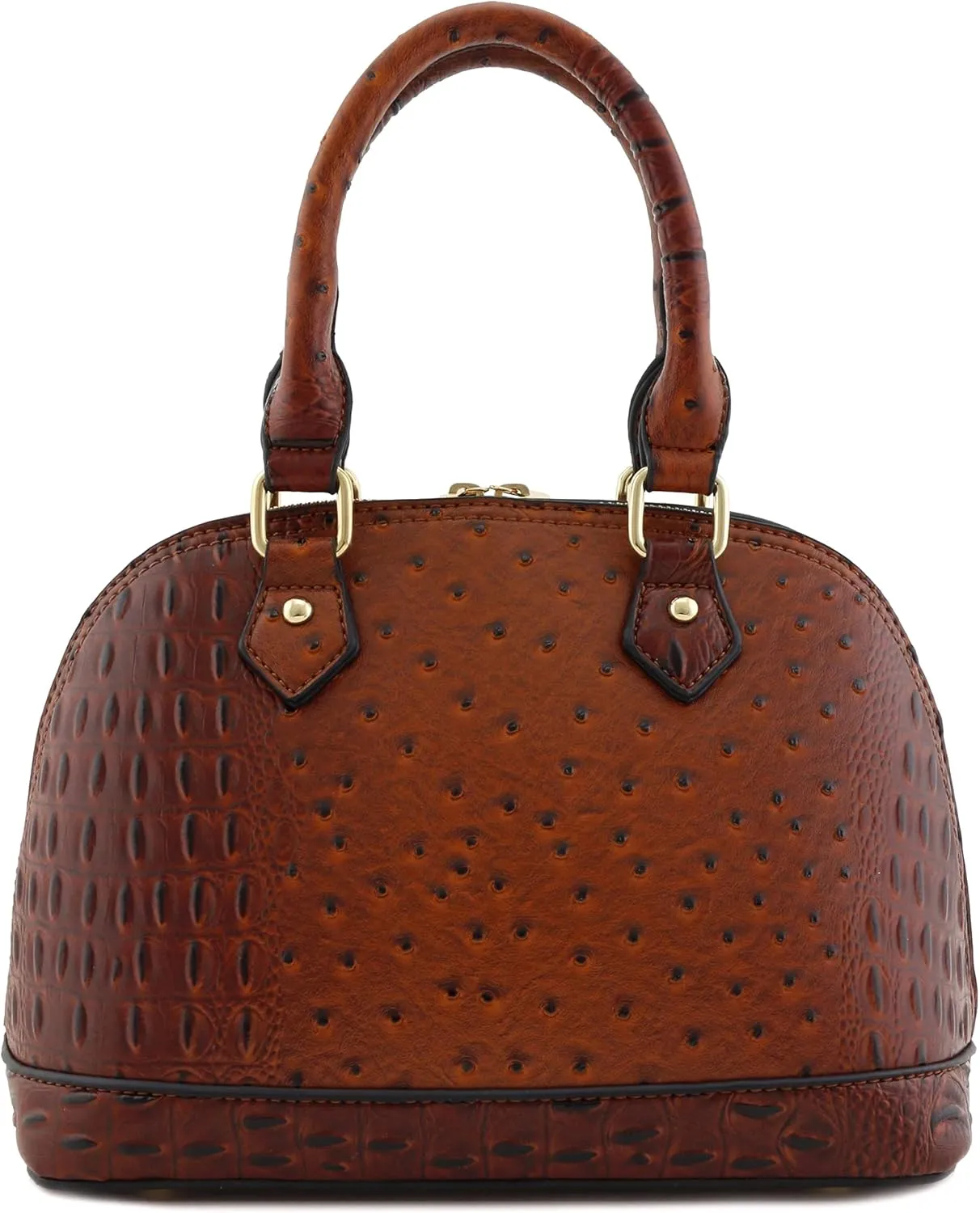 Zip-Around Saffiano Classic Dome Satchel