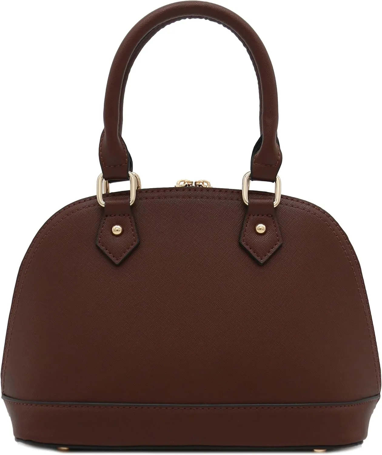 Zip-Around Saffiano Classic Dome Satchel