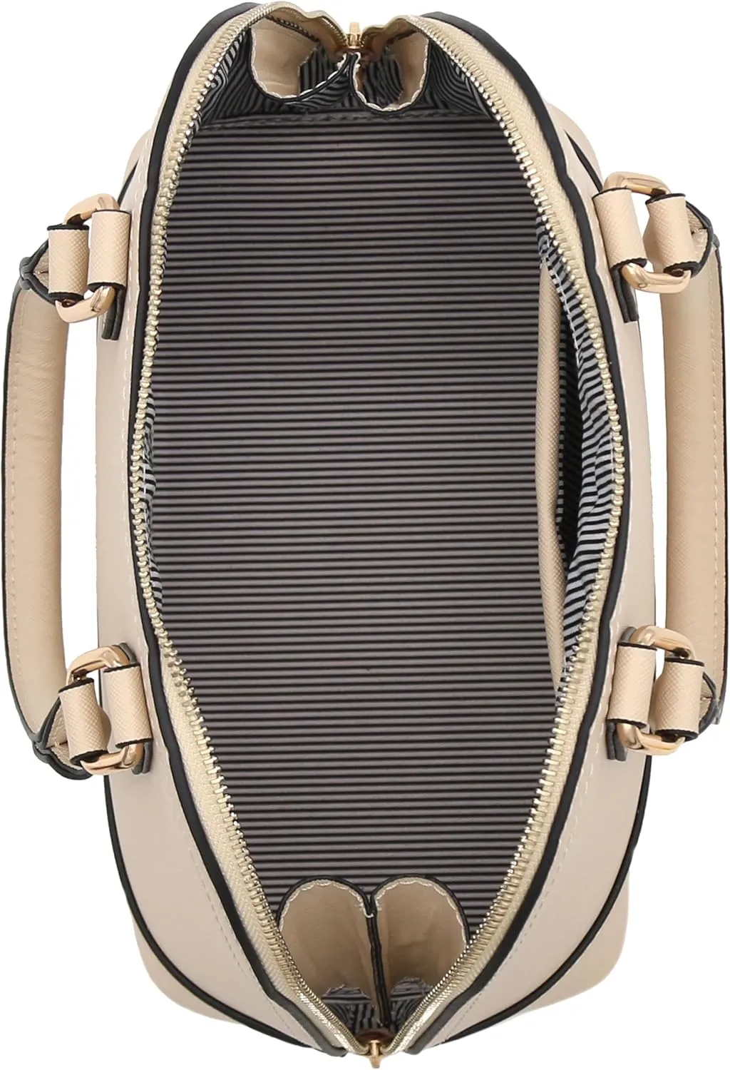 Zip-Around Saffiano Classic Dome Satchel