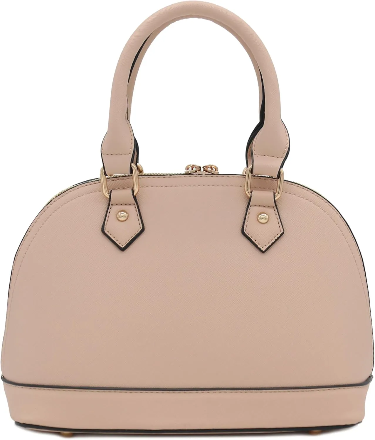 Zip-Around Saffiano Classic Dome Satchel