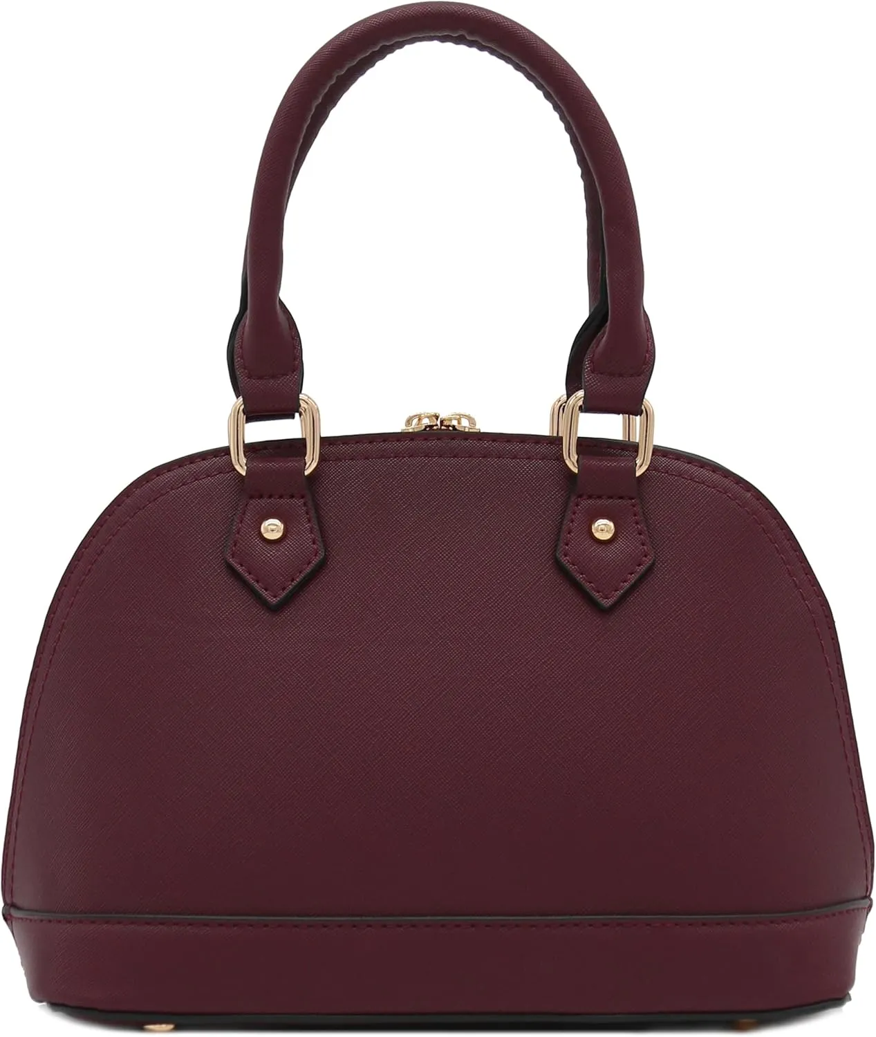Zip-Around Saffiano Classic Dome Satchel