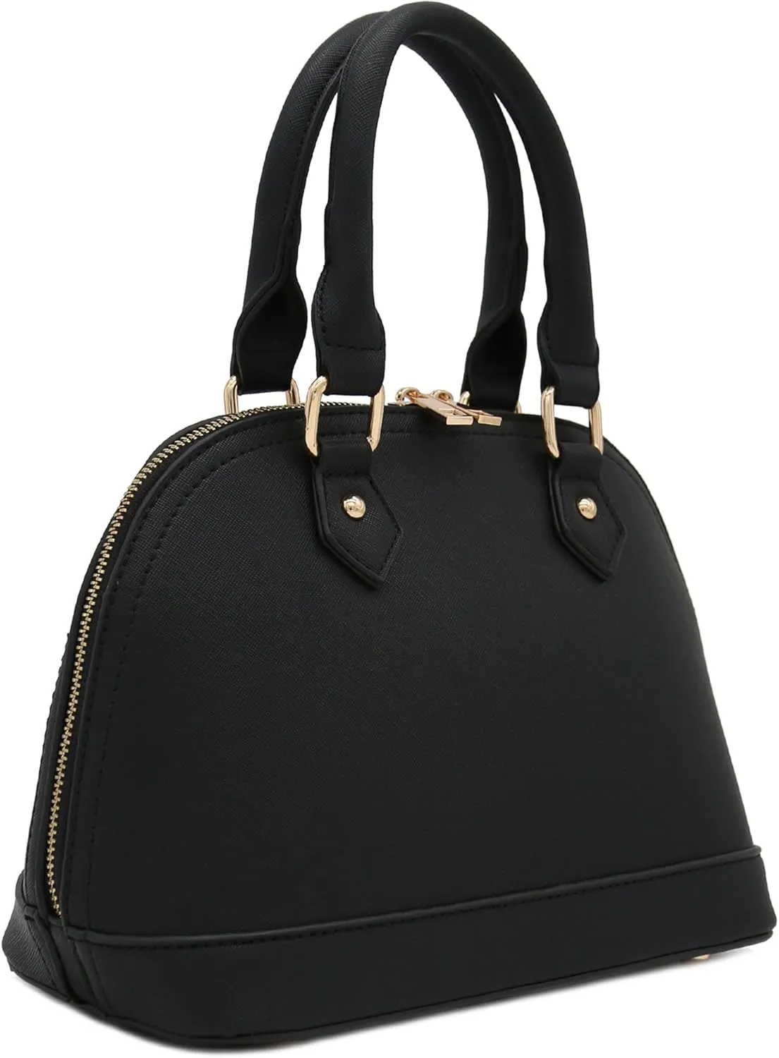 Zip-Around Saffiano Classic Dome Satchel