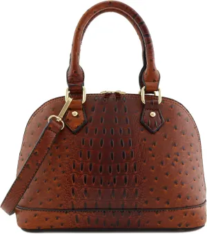 Zip-Around Saffiano Classic Dome Satchel