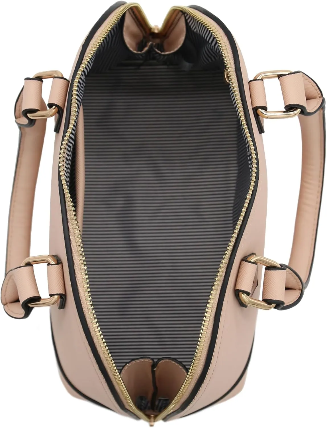 Zip-Around Saffiano Classic Dome Satchel