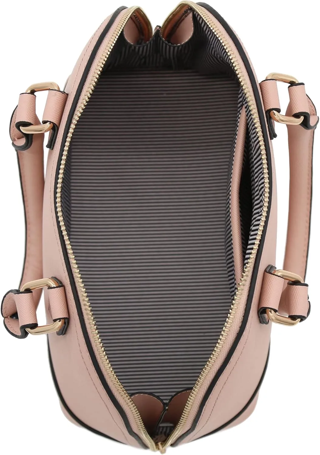 Zip-Around Saffiano Classic Dome Satchel