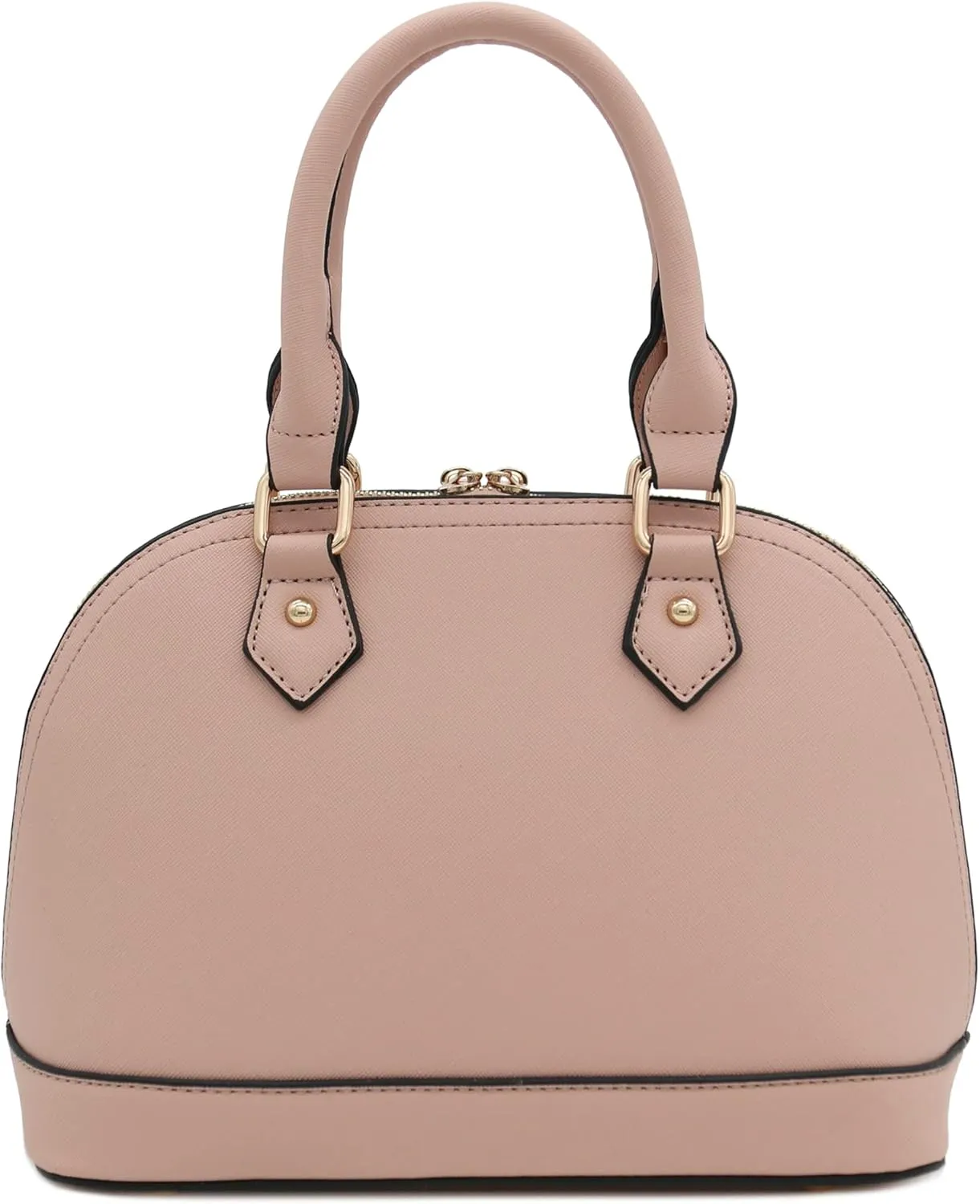 Zip-Around Saffiano Classic Dome Satchel