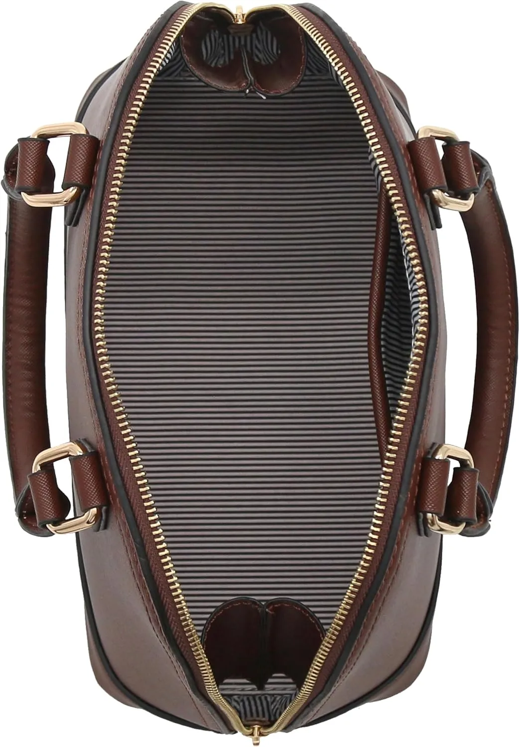 Zip-Around Saffiano Classic Dome Satchel