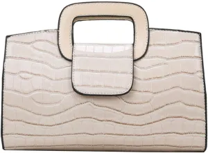 ZLMBAGUS Women Vintage Flap Tote Top Handle Satchel Handbags PU Leather Clutch Purse Shoulder Bag