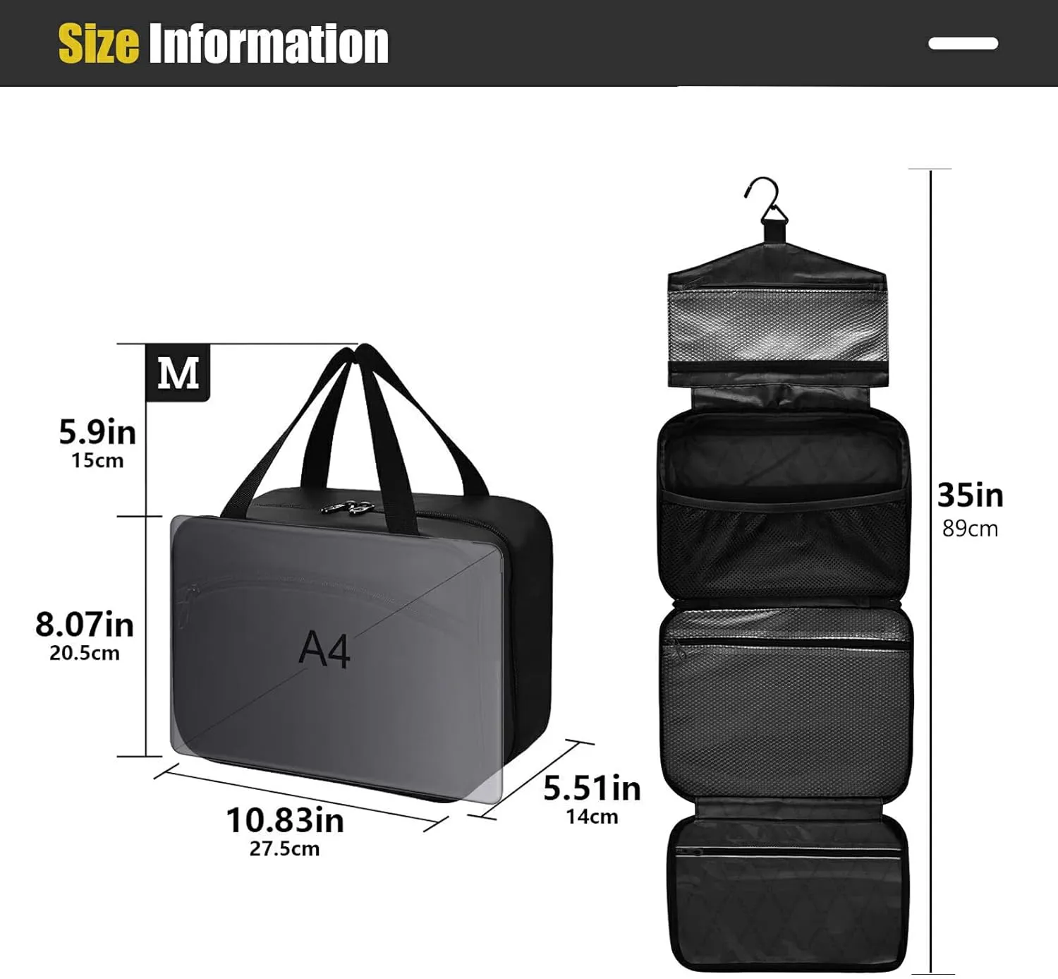 ZZKKO Toiletry Bags for Traveling Women Damask Style Skull Toiletry Bag with Hanging Hook Makeup Bag Travel Cosmetic Bag Travel Organizer for Accessories Toiletries Medium